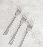 Set 6 piese furculite, otel inoxidabil, lucios, argintiu, Bohmann