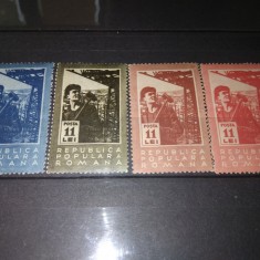 TIMBRE ROMANIA LP 268 1950 2 ANI DE LA NATIONALIZARE