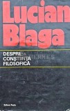Despre constiinta filosofica - 1974 - Lucian Blaga (AQ151)