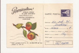 Carte Postala - Pomicultori - Buletin de avertizare - circulata 1975