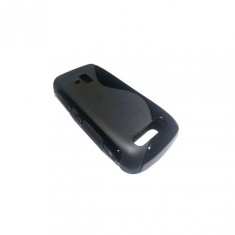Husa silicon S-line neagra pentru Nokia Lumia 610 foto