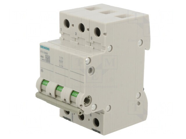 Separator-&icirc;ntrerupător 3P 40A 400V pentru şină DIN