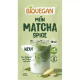 Mix Bautura Matcha Spice fara gluten ecologic BioVegan cu lapte cocos, mango, ghimbir, vanilie