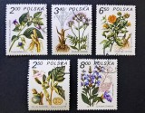 Polonia 1980 - Seria Completă Plante Medicinale și Botanică / Floră (Rośliny Lecznicze / Medicinal Plants) 5 Valori Ștampilat - Cod: -SW13