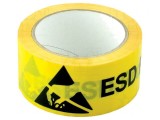 Bandă de avertizare ESD PVC 33m x 50mm