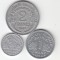FRANTA - SET 50 centimes +1 Franc 1944+2 Francs 1947 , LF1.23