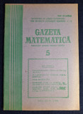 Carte - Gazeta Matematica, anul XCI, nr. 5, mai 1986