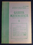 Carte - Gazeta Matematica, anul XCI, nr. 5, mai 1986