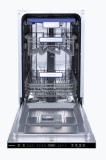 Masina de spalat vase Heinner HDW-BIM45710AD+++, 10 seturi, 7 programe, complet incorporabila, 45cm, clasa D, Aquastop, Incarcare la jumatate