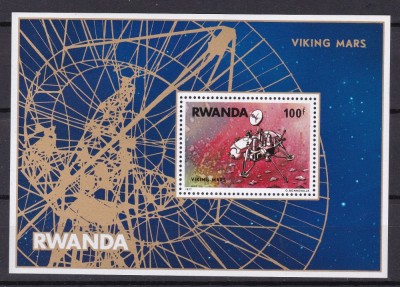 Rwanda 1977 cosmos MI bl. 78 MNH foto