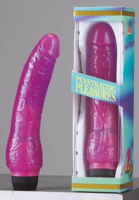 Vibrator Jelly - Mov - 21,5 cm foto