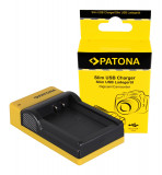 PATONA |Incarcator slim micro-USB PATONA pentru acumulator Canon LP-E10, Dedicat