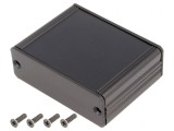 Carcasă aluminiu neagră AKG 69x50x24 mm