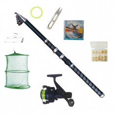 Set pescuit sportiv complet cu lanseta UltraCarp 2,4m, mulineta cb340, guta si accesorii foto