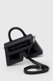 Karl Lagerfeld poseta culoarea negru