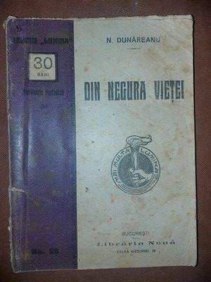 Din negura vietei- N. Dunareanu foto