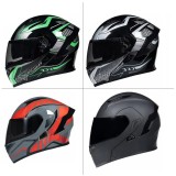 Configurator Cască Moto Scuter Full Integrală Flip Up Cu Vizieră Dublă - Design
