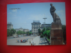 HOPCT 57767 AUTOMOBIL -MONUMENT LENIN -CHISINAU MOLDOVA BASARABIA -NECIRCULATA foto