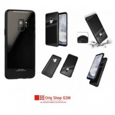 Husa Silicon GLASS Samsung A405 Galaxy A40 Negru