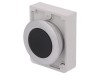 Comutator negru 30mm acţionat prin apăsare