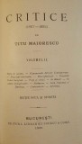 Titu Maiorescu Critice 3 volume 1892