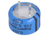 Supercondensator THT 0,1F 5,5V 100&Omega; 5,08mm