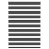 Jaluzea tip zebra neagră lățime țesătură 100,9 cm poliester
