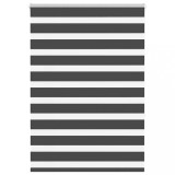 VidaXL Jaluzea tip zebra neagră lățime țesătură 100,9 cm poliester
