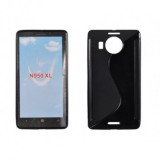 Husa Silicon S-Line Neagra Microsoft Lumia 950 XL - Protectie Premium