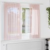 Gossi perdele voal cu bucle 2 buc roz deschis 140x140 cm