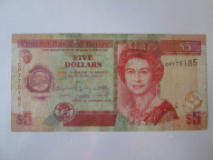 Belize 5 Dollars 2011 foto