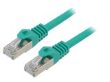 Cablu Patch S/FTP Cat 6a Cupru LSZH Verde 15m Cablexpert, Gembird