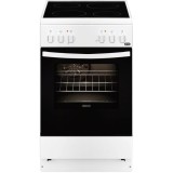 Aragaz, Zanussi ZCV550G1WA, 4 zone de gatit, Functie pizza, Termostat, Multi 5, 50x60 cm, Clasa energetica D, Negru/Alb