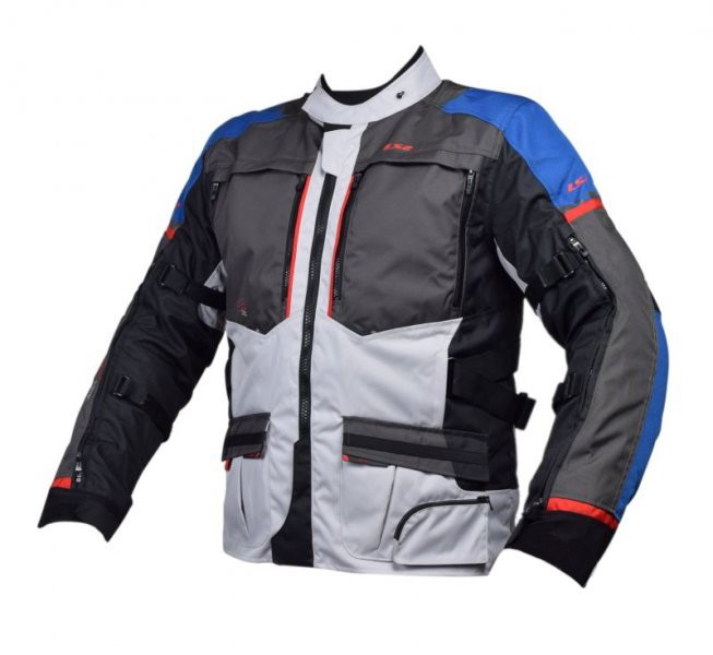 Geaca moto barbati LS2 NORWAY, culoare albastru/negru/gri/rosu, marime 3XL Cod Produs: MX_NEW AK64150F01268