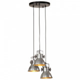 Lampa suspendata 25 W, argintiu vintage, 30x30x100 cm, E27 GartenMobel Dekor, vidaXL