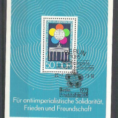 Germany DDR 1975 Solidarity, perf. sheet, used H.013