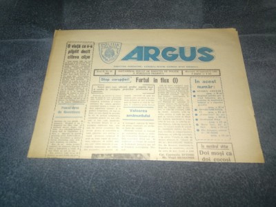 ZIARUL ARGUS 18 SEPTEMBRIE 1991 foto
