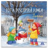 Carte Lotta descopera Iarna, Sandra Grimm, carti pentru copii, ilustrata, poveste 1 an, Didactica Publishing House, 2024
