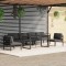 Gossi set mobilier de gradina cu perne, 7 piese, antracit, aluminiu