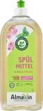 Detergent de Vase AlmaWin 1 Litru, Miros Trandafir si Melisa, Manual, Lichid, Delicat, Eficient