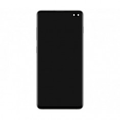 Display LCD cu Touchscreen cu Rama Samsung G975 Galaxy S10 Plus Alb Original