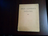 DEUX COMEDIES INEDITS - HENRI DE RENAUCOURT (illustrations) -1931,54p; descriere