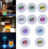 L Coaster pentru băutură, autocolante cu LED-uri Bar cu iluminare Subtire pentru