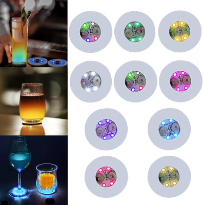 L Coaster pentru băutură, autocolante cu LED-uri Bar cu iluminare Subtire pentru foto