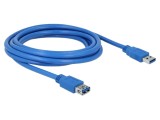 Cablu USB A Aurit 3m Albastru 5Gbps DELOCK 82540
