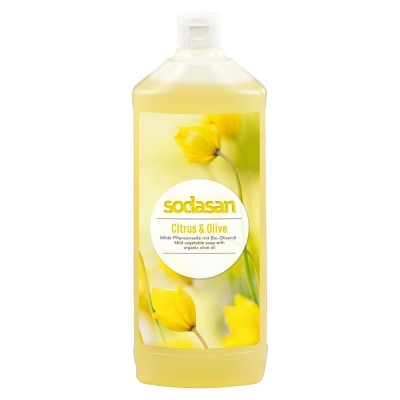 Sapun lichid gel de dus bio citrice masline 1L SODASAN foto