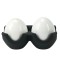 Set pentru sare si piper in forma de ou Twin - negru