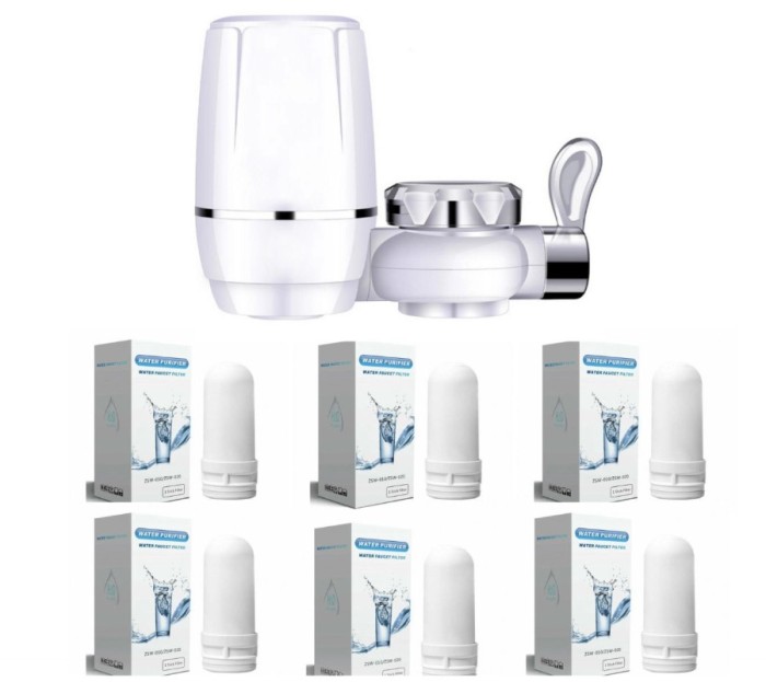 Filtru de apa pentru robinet + 6 rezerve