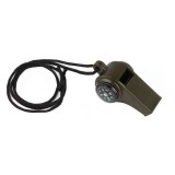 Cumpara ieftin Fluier 3 in 1 cu busola si termometru pentru drumetii, camping si supravietuire, snur transport 40 cm, verde