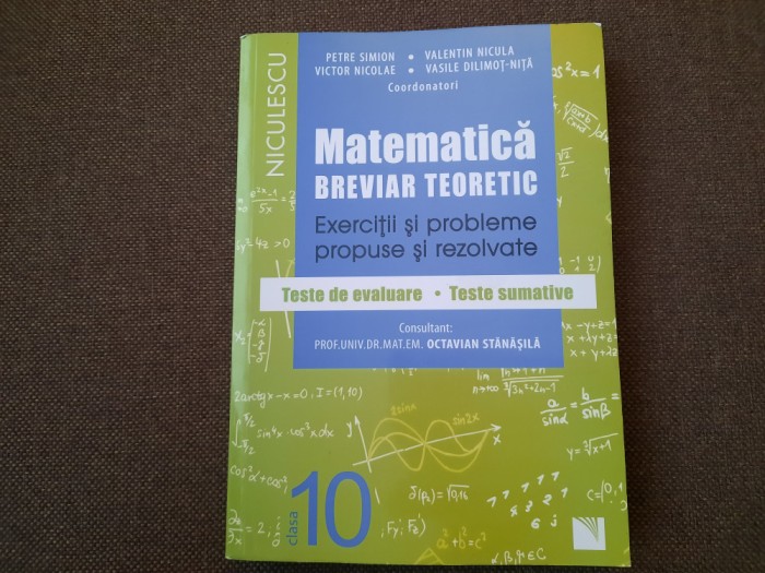 VALENTIN NICULA MATEMATICA CLASA A X A EXERCITII PROPUSE SI REZOLVATE